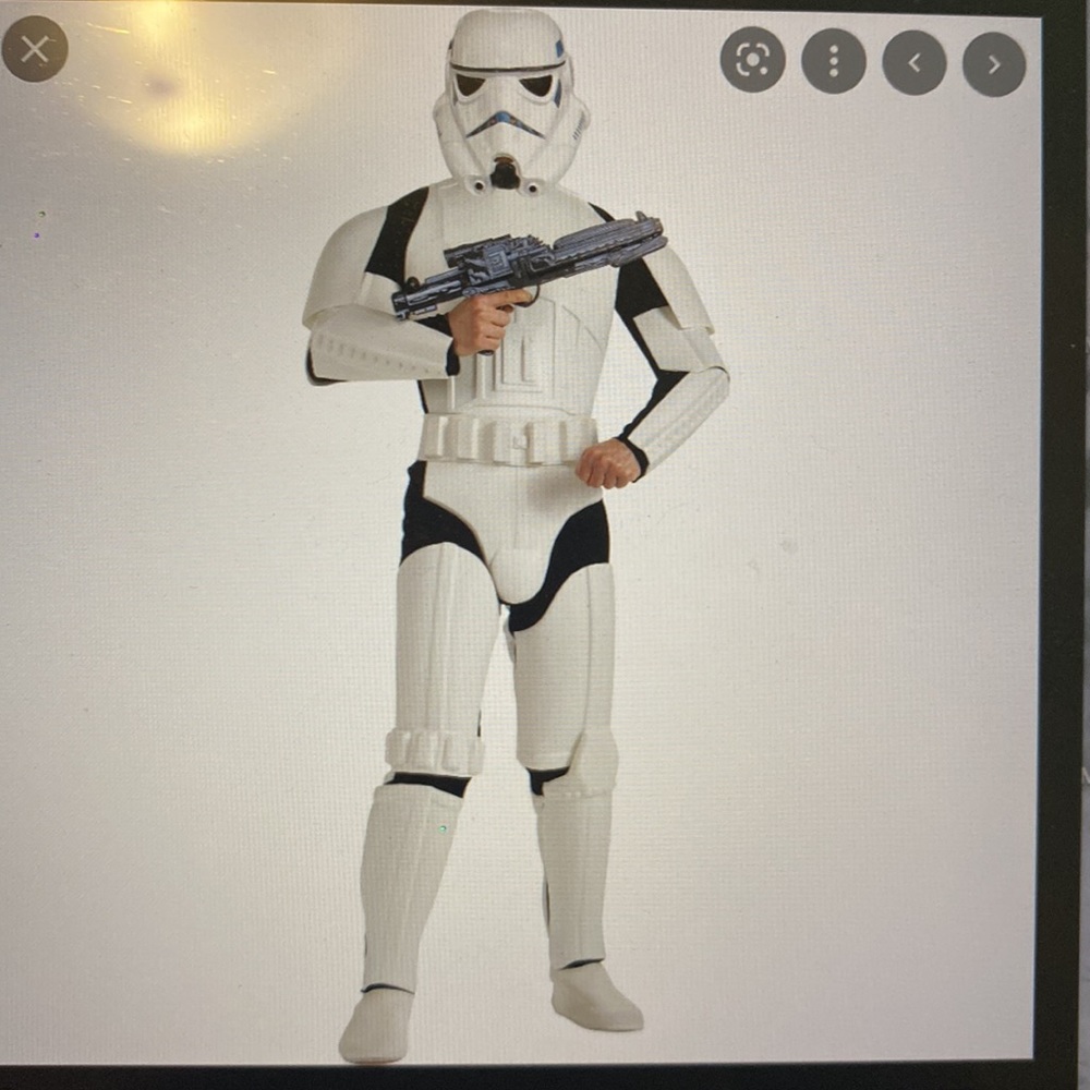 Star Wars adult mens storm trooper halloween costume! Size xl worn once